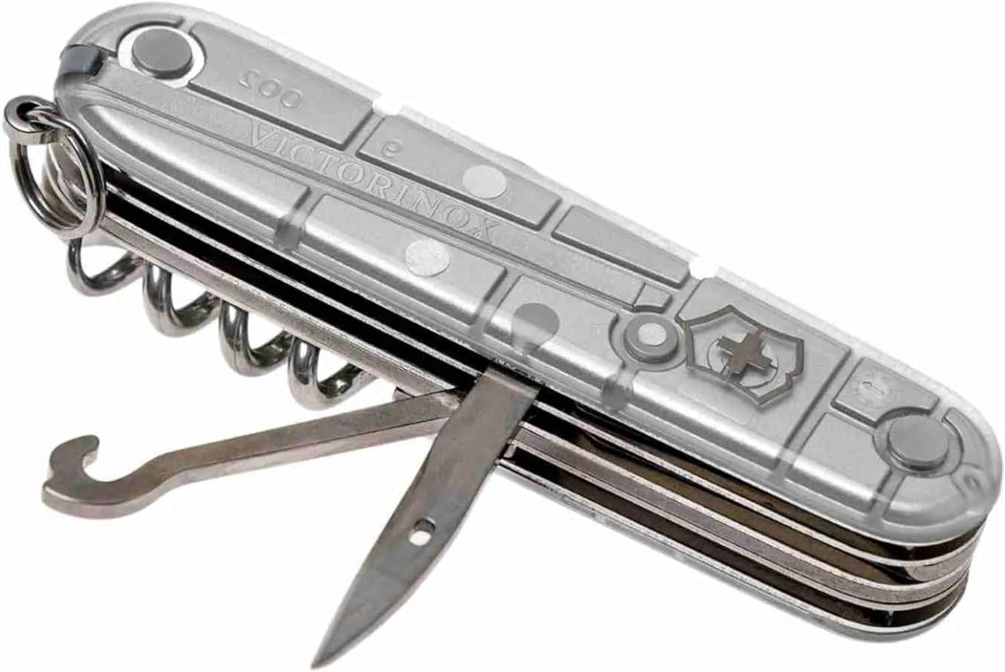 Victorinox Huntsman Swiss Army Knife, 15 Functions, Swiss Made Pocket Knife with Large Blade, Screwdriver, Scissors and Wood Saw - Red