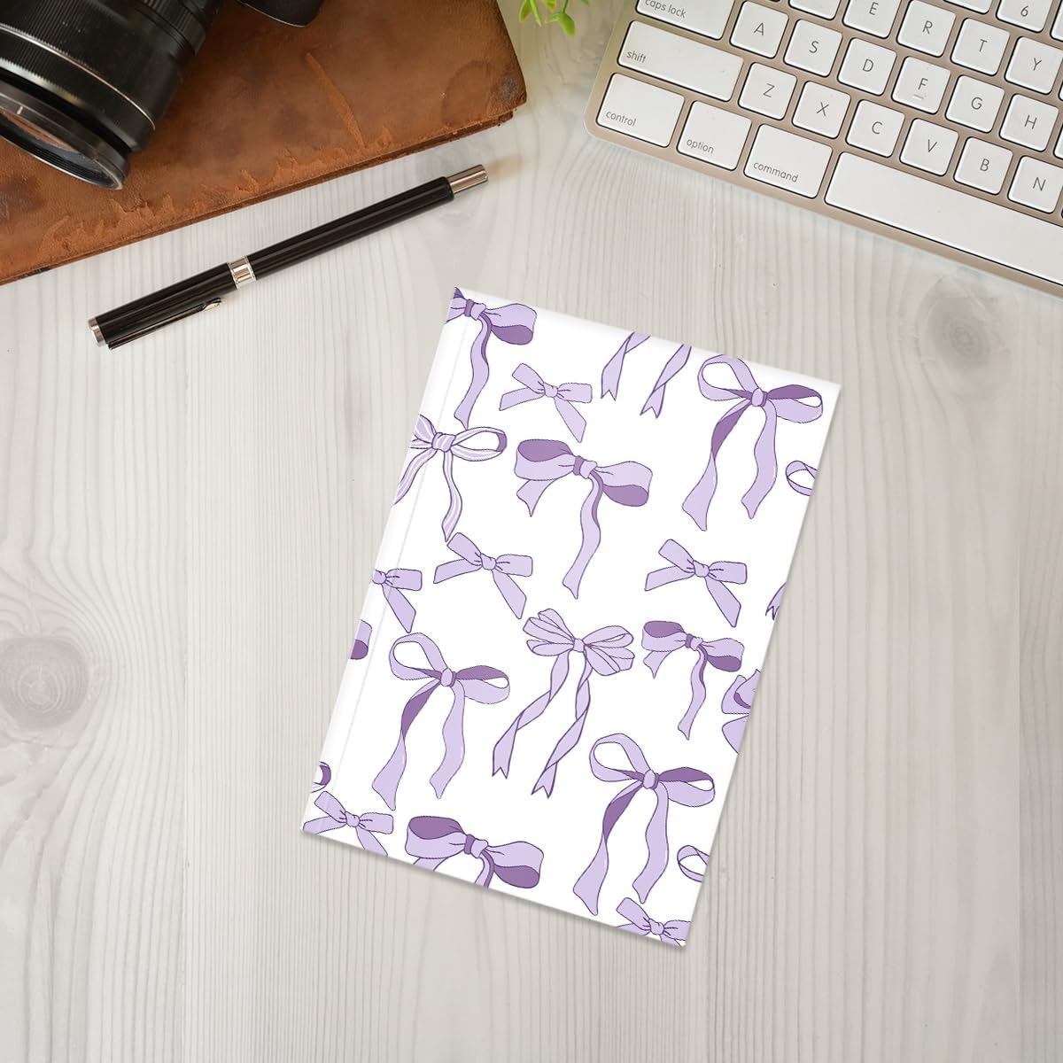Pink Bow Notebook Journal, A5 Journal Notebook for Office Note Taking, 8.3 x 5.8 inch Writing Diary Subject Notebooks Planner, Travel Journaling-11
