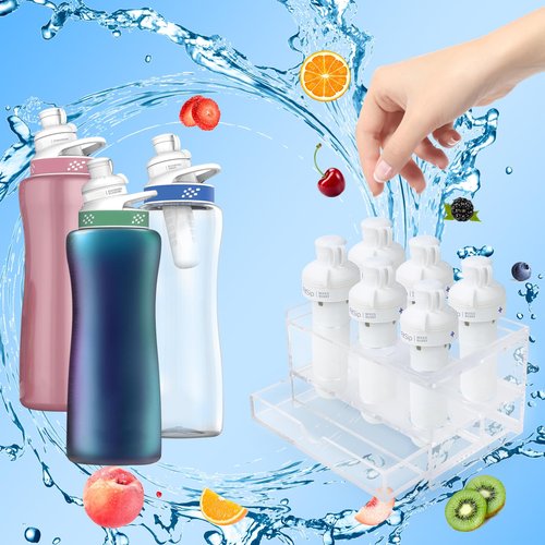 smartang 6 Holes Flavor Cartridge Holder For Cirkul,With Drip Tray, Sip Flavor Stable Cartridges Holder Compatible With Cirkul,Acrylic sips Stands
