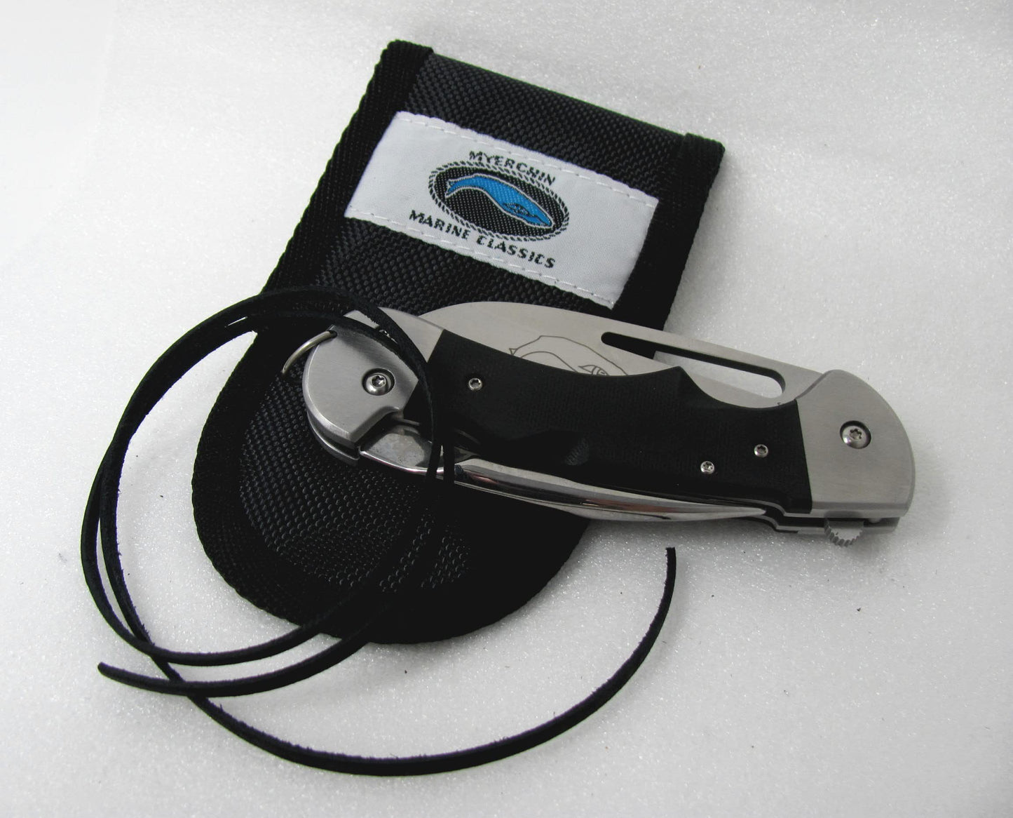 Myerchin Knives Standard Edge BF300 Generation 2 Captain Pro G-10 Professional Series With Bonus Leather Lanyard
