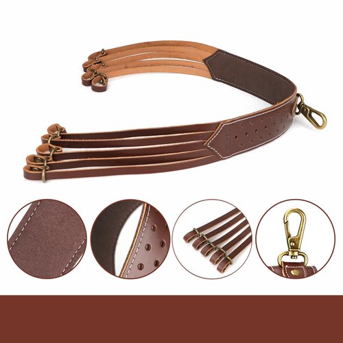 TOURBON Leather Duck Strap Game Carrier Hunting Geese Hanger Bird Tote Dove Belt