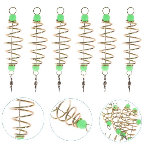 BESPORTBLE 24Pcs Method Feeders Carp Fishing Carp Bait Holder with Luminous Beads, Fishing Equipment for Enthusiasts and Competitors