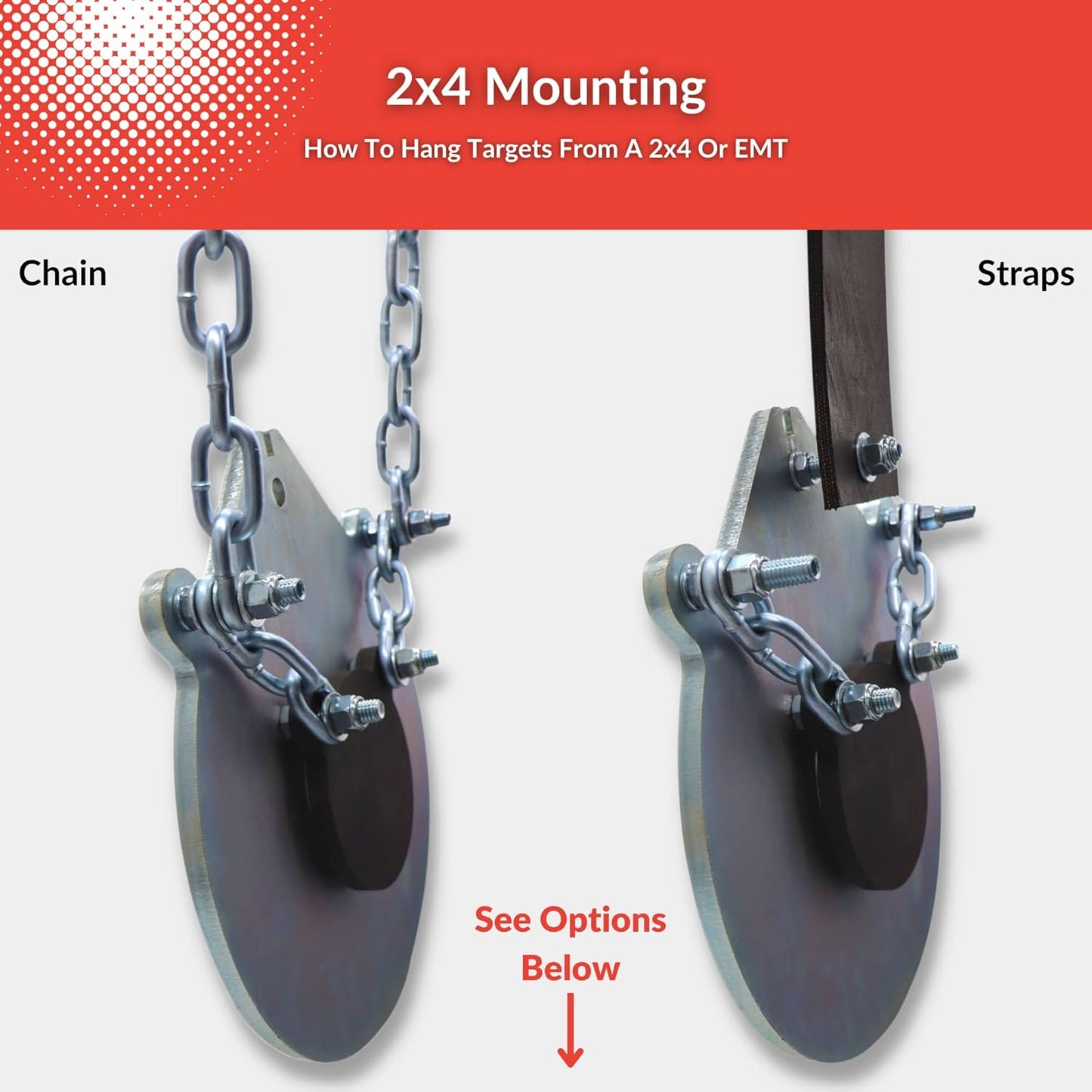 Bullseye Steel Gong Shooting Targets -
