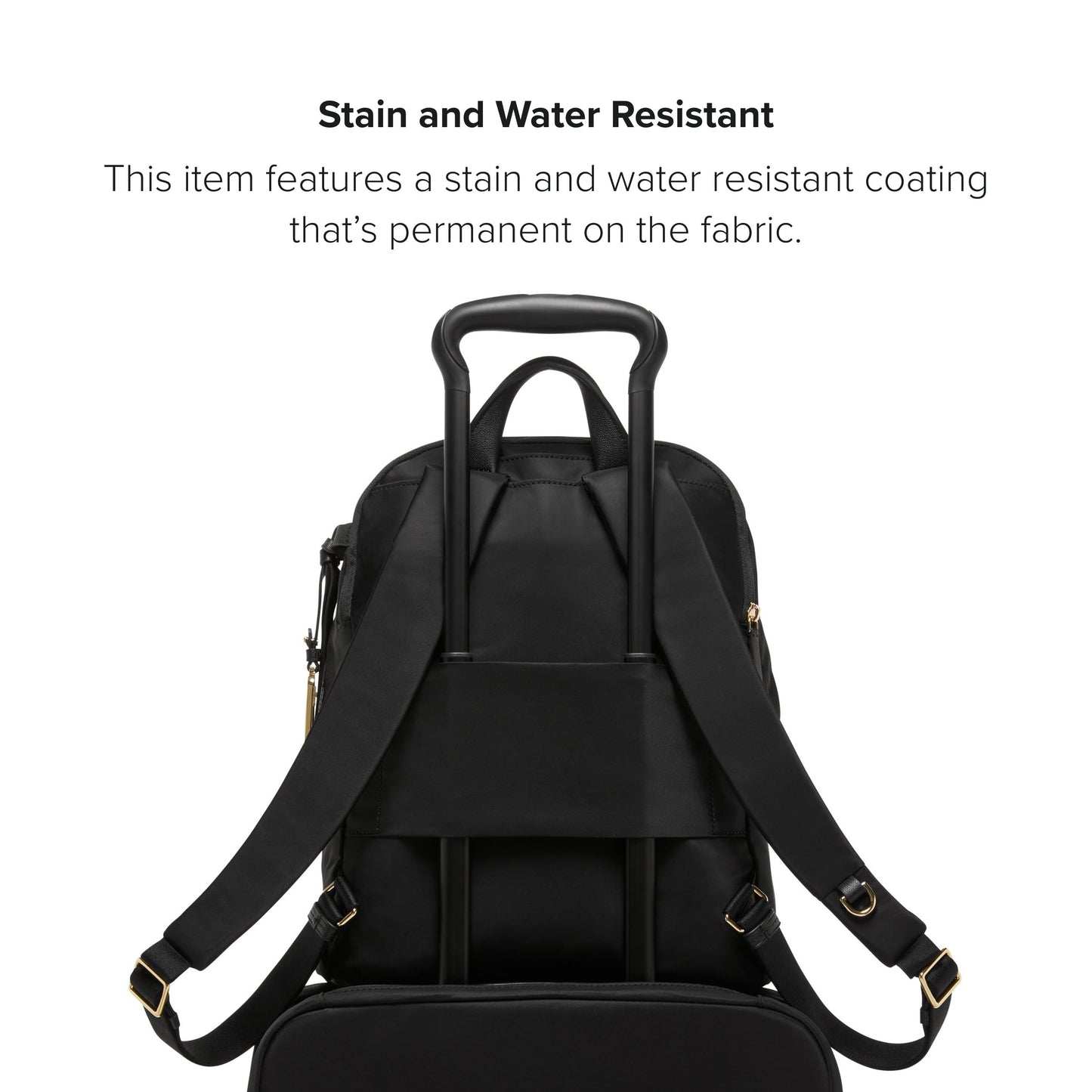 TUMI - Voyageur Halsey Backpack - Women's Lightweight Everyday and Travel Bag - 14.5" X 11.5" X 5.5" - Holds Up to 14" Screen - Black & Gunmetal