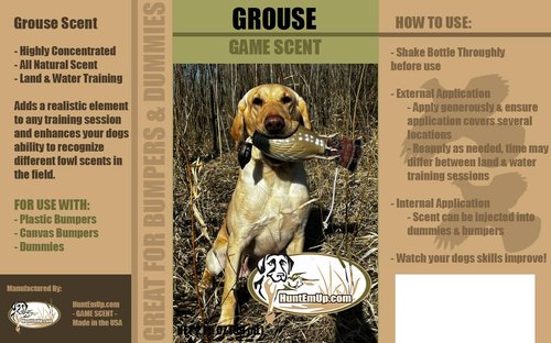 HuntEmUp Ultimate Grouse Dog Training Scent - Grouse Scent for Dog Training Grouse Hunting Dog Training Scent