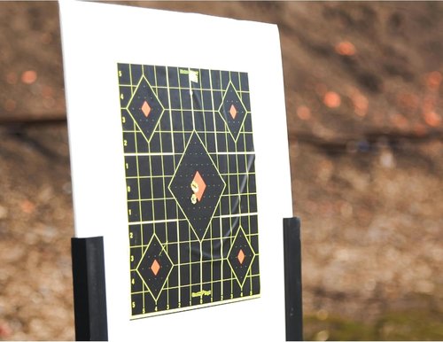 12” Birchwood Casey Shoot-N-C Reactive Target - Self-Adhesive Sight-In Stickers with Repair Pasters