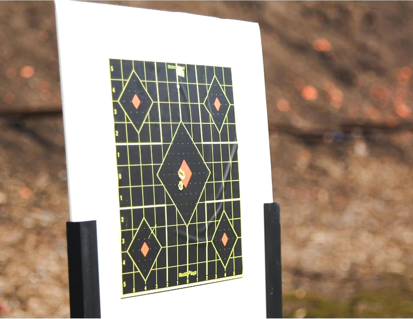 BIRCHWOOD CASEY Shoot-N-C 12" Sight-in Reactive Target - Highly Visible Instant Feedback Self-Adhesive Shooting Target Stickers with Repair Pasters