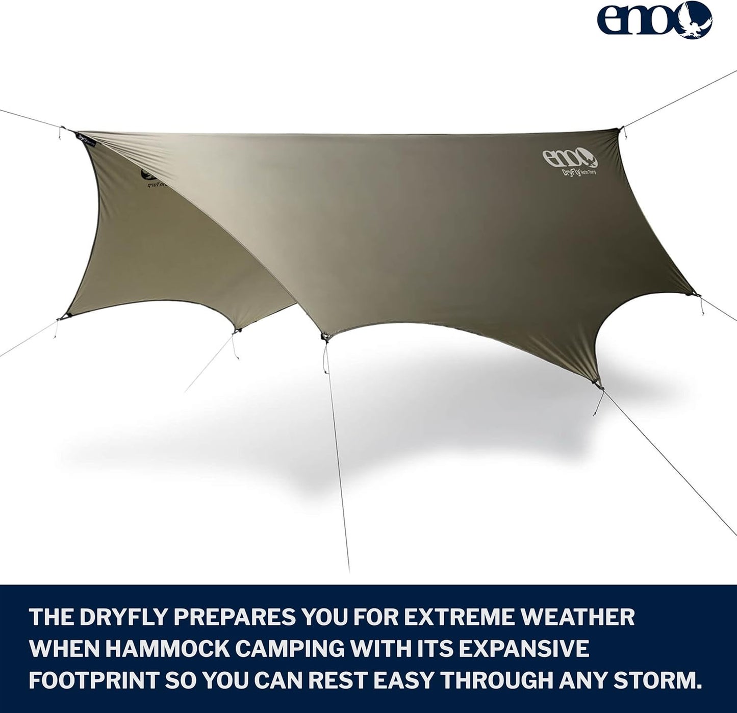 ENO, Eagles Nest Outfitters DryFly Rain Tarp, Ultralight Hammock Accessory