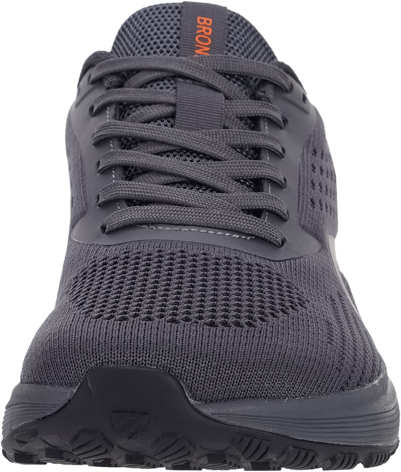 BRONAX Mens Wide Toe Box Running Tennis Shoes Gym Tennis Athletics Size 11 Sports Mesh Walking Rubber Outsole Sneakers for Male Grey 45