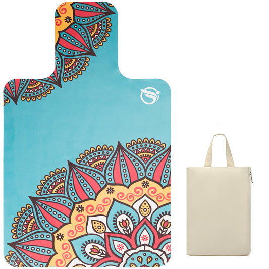 JOOEER Pilates Reformer Machine Mat, Non Slip Pilates Reformer Cover Lightweight Foldable Washable Pilates Reformer Mat for Gym Fitness, Green