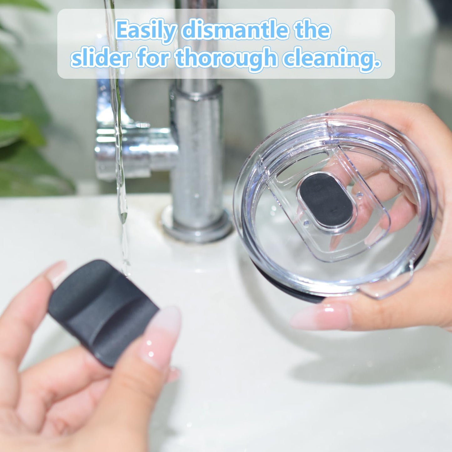 3 Pack 20 oz Tumbler Lid, Magnetic Slider Replacement Lids for YETI 20 oz Tumbler, 10/24 oz Mug and 10 oz Lowball, Spill Proof Cup Lids Covers Compatible for Ozark Trail, Old Style Rtic, BPA Free