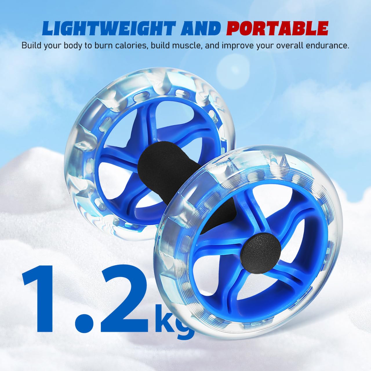 Toddmomy Exercise Roller Devices Fitness Device Fitness Roller Wheel Fitness Exercise Device Wire Wheel Fitness Wheel Abdominal Ab Wheel Dumbbel Pro