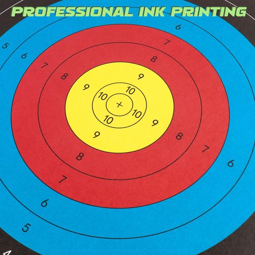 Highwild Standard Archery Paper Targets - 16X16in - 10 Ring Bow and Arrow Targets - Hunting Archery Accessories for Target Practice - 30 Pack