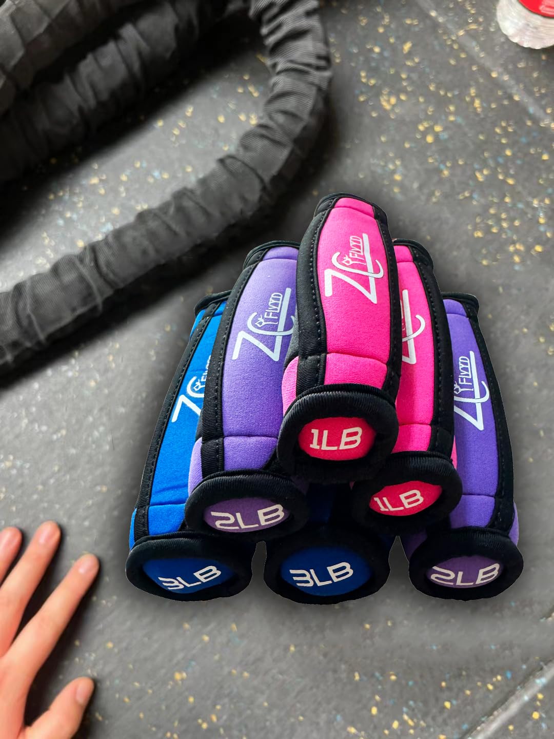 3 Pairs Soft Hand Weights Set 1lbs 2lbs 3lbs For Women Men Dumbbells For Walking Running Body Building Fitness Exercise Home Gym