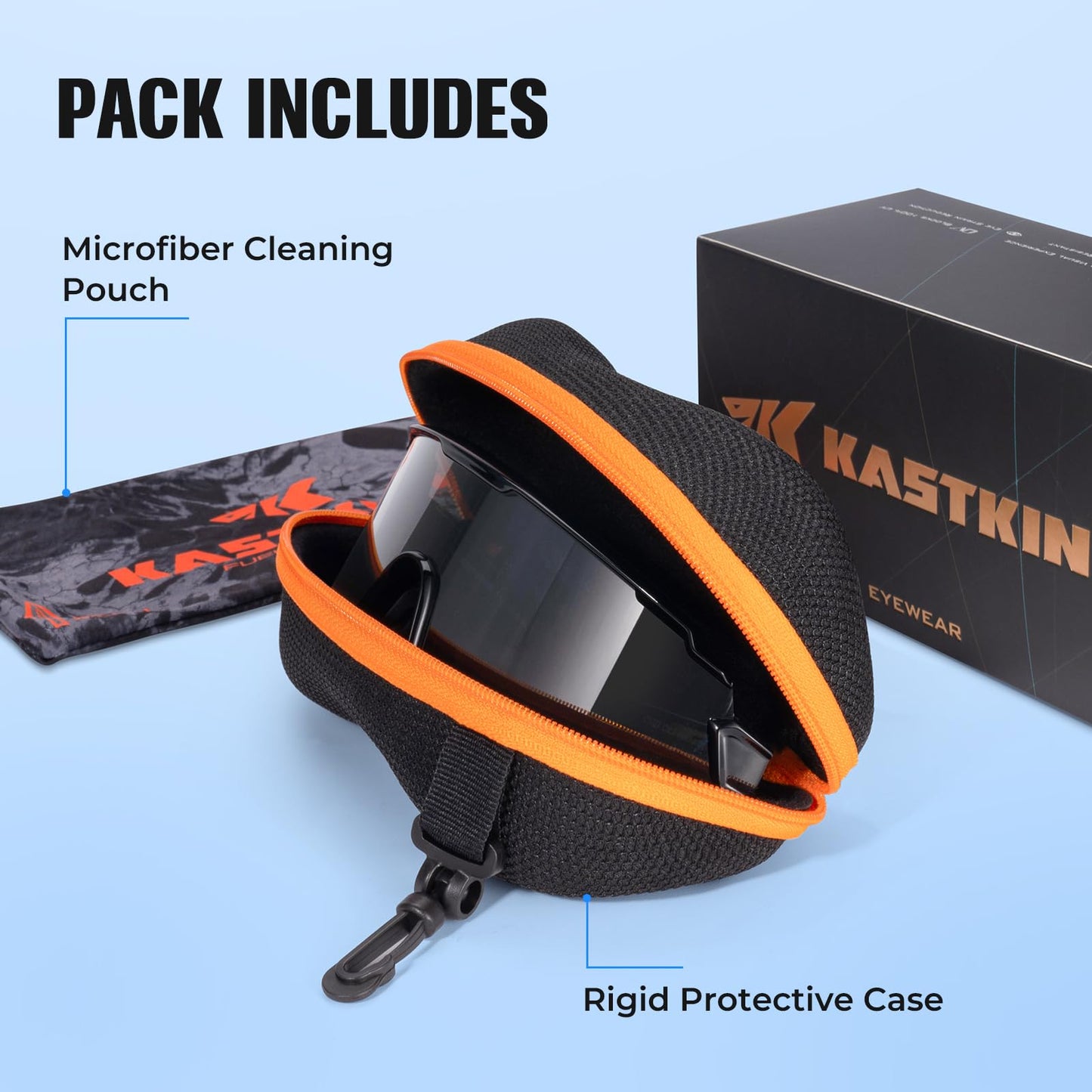 KastKing Skinner Polarized Large Sport Sunglasses for Men and Women, UV Protection Outdoor Fishing Glasses