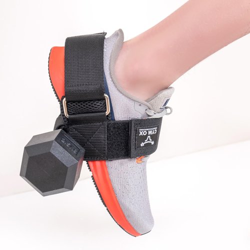 Dumbbell Foot Attachment,Tibialis Trainer Strap for Shin Splint Relief Exercises,Foot Weights for Exercise,Dumbbell Ankle Strap Black 1pair