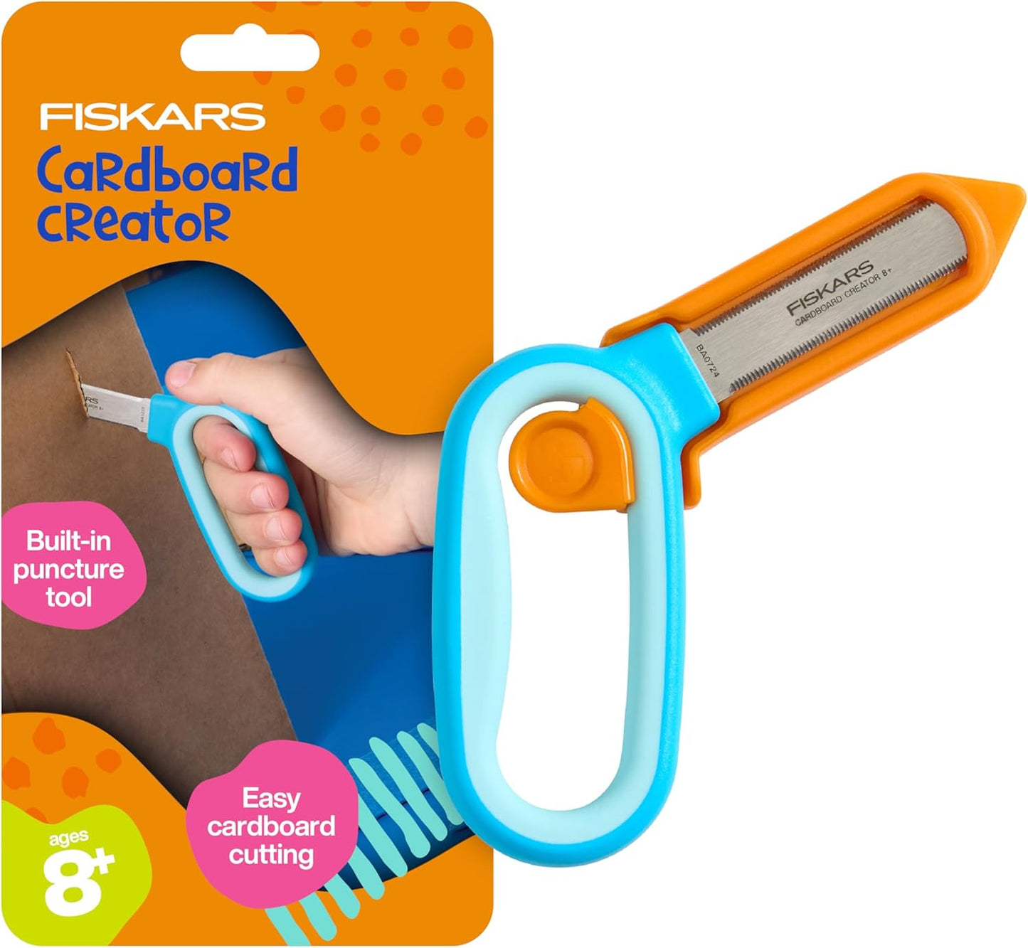 Fiskars Kids Junior Paper Trimmer – Turquoise Safe and Easy Paper Cutter for Crafting and School Projects 7 x 11.5 Inches