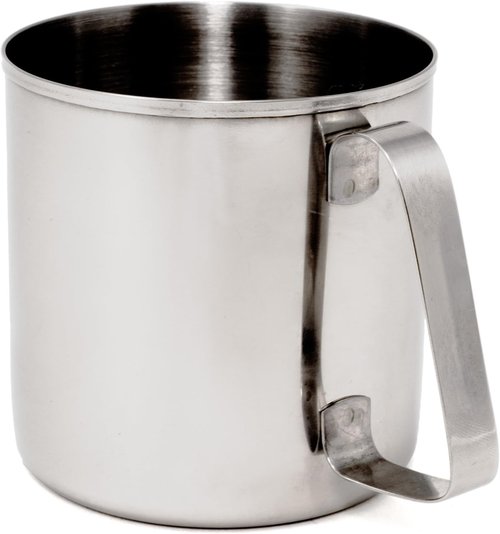 GSI Outdoors Ultra-Durable, Rustproof, Fireproof Glacier Stainless Steel 14 fl. oz. Cup for Backpacking and Camping