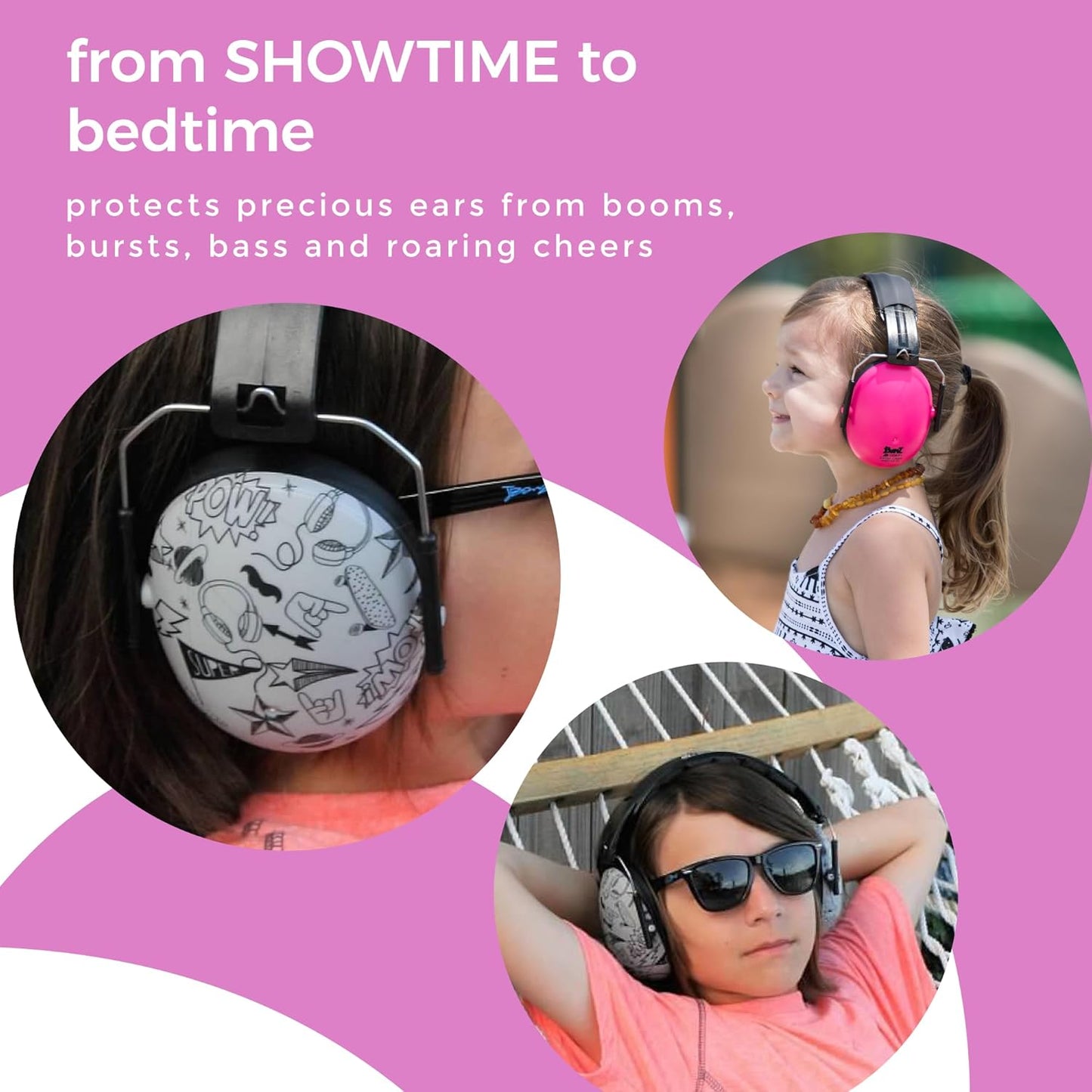 Baby Banz Earmuffs Kids Hearing Protection - 2+ Years - Noise Reduction Rating - Soft & Comfortable - Kids Ear Protection