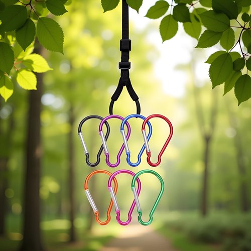 5Pcs Carabiner Clip 4" Aluminum Carabiner Clip Big Spring Snap Key Chain Hook Caribeaner for Outdoor Use Carabeaner Keychain Clip Great for Outdoors Keychains and Gear Organization,Accessory