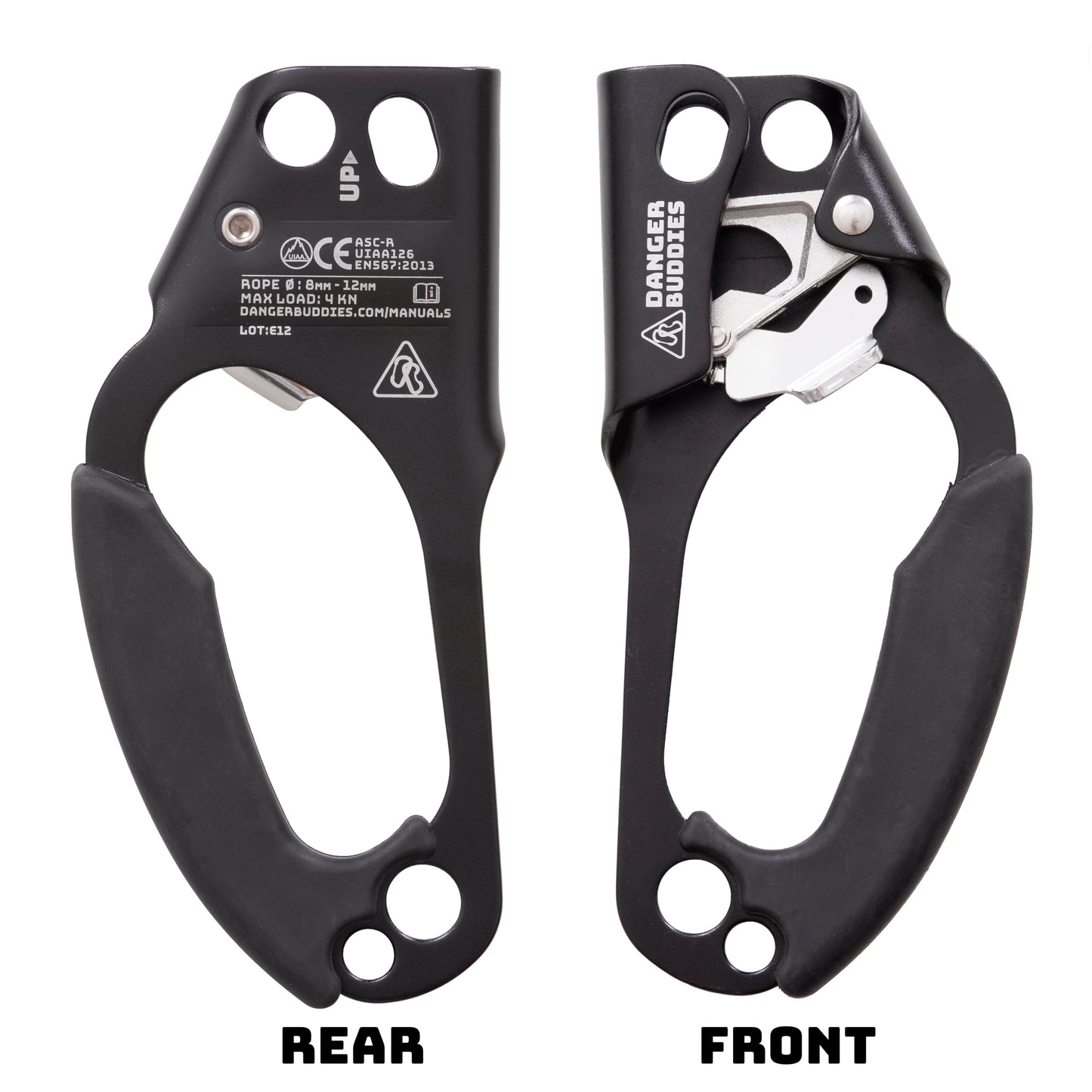 Danger Buddies Climbing Hand Ascender - UIAA Approved Ascension Device (Left & Right)