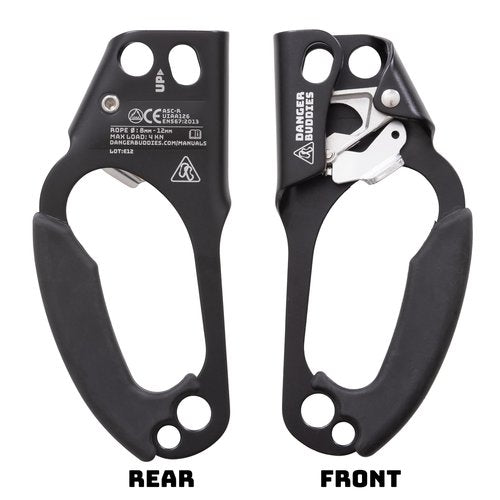 Danger Buddies Climbing Hand Ascender - UIAA Approved Ascension Device (Left & Right)