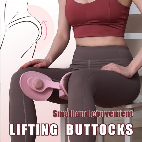 QTFYQD Thigh Trainer for Women - 26 Pounds Pelvic Floor Muscle Trainer、Thigh Exerciser and Kegel Exercise、Thigh Trainer Deluxe Exerciser、Working Out While Working (Pink)