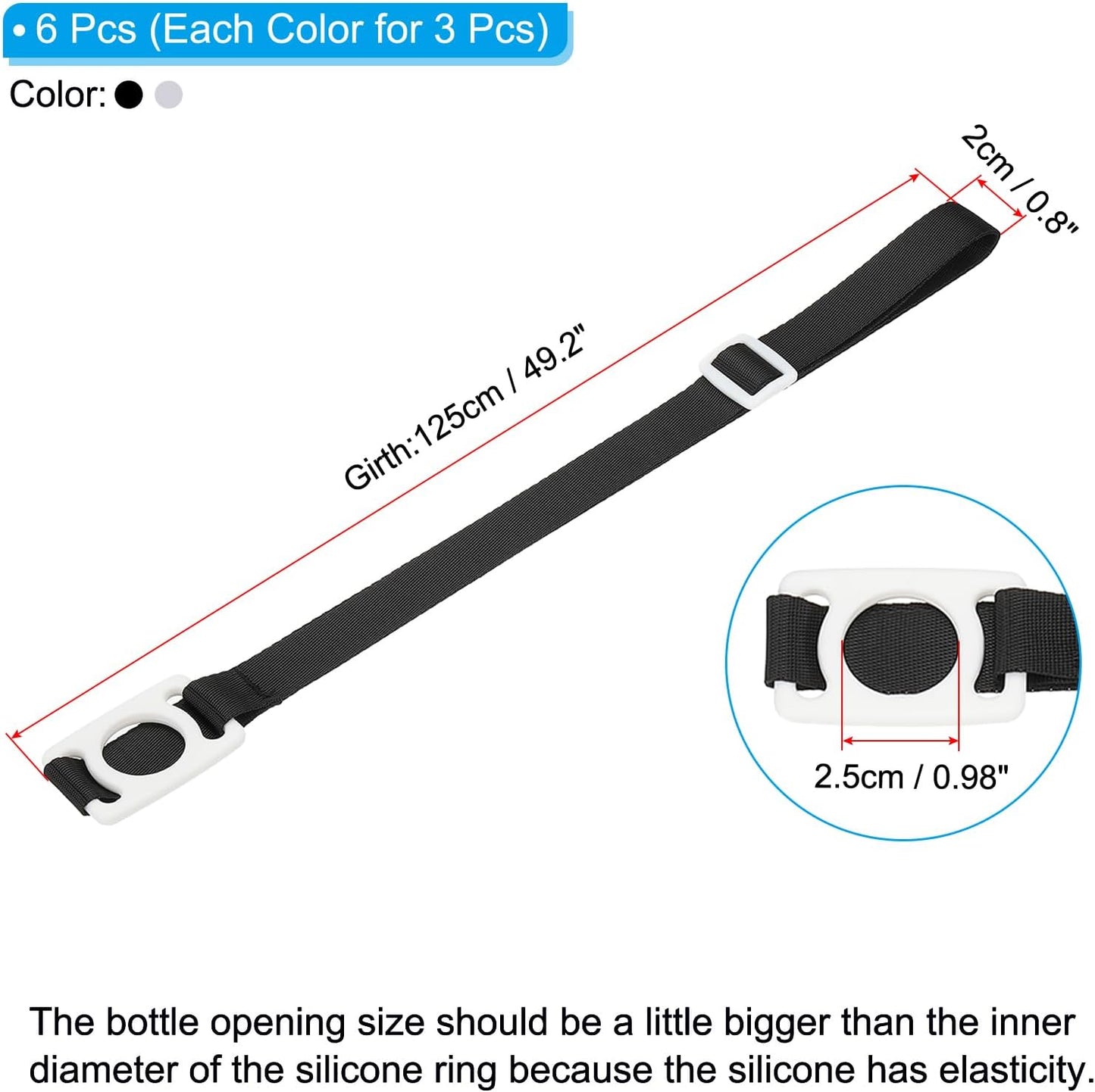PATIKIL Water Bottle Lanyard | Shoulder Strap Holder for Hiking & Outdoors
