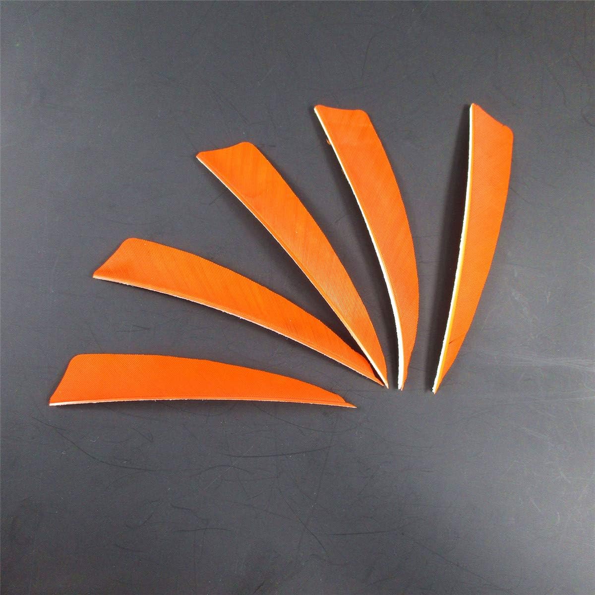 Letszhu Archery Arrows Feather Fletching 4 Inch Real Turkey Vanes for Hunting Target Shooting (25 Pack)