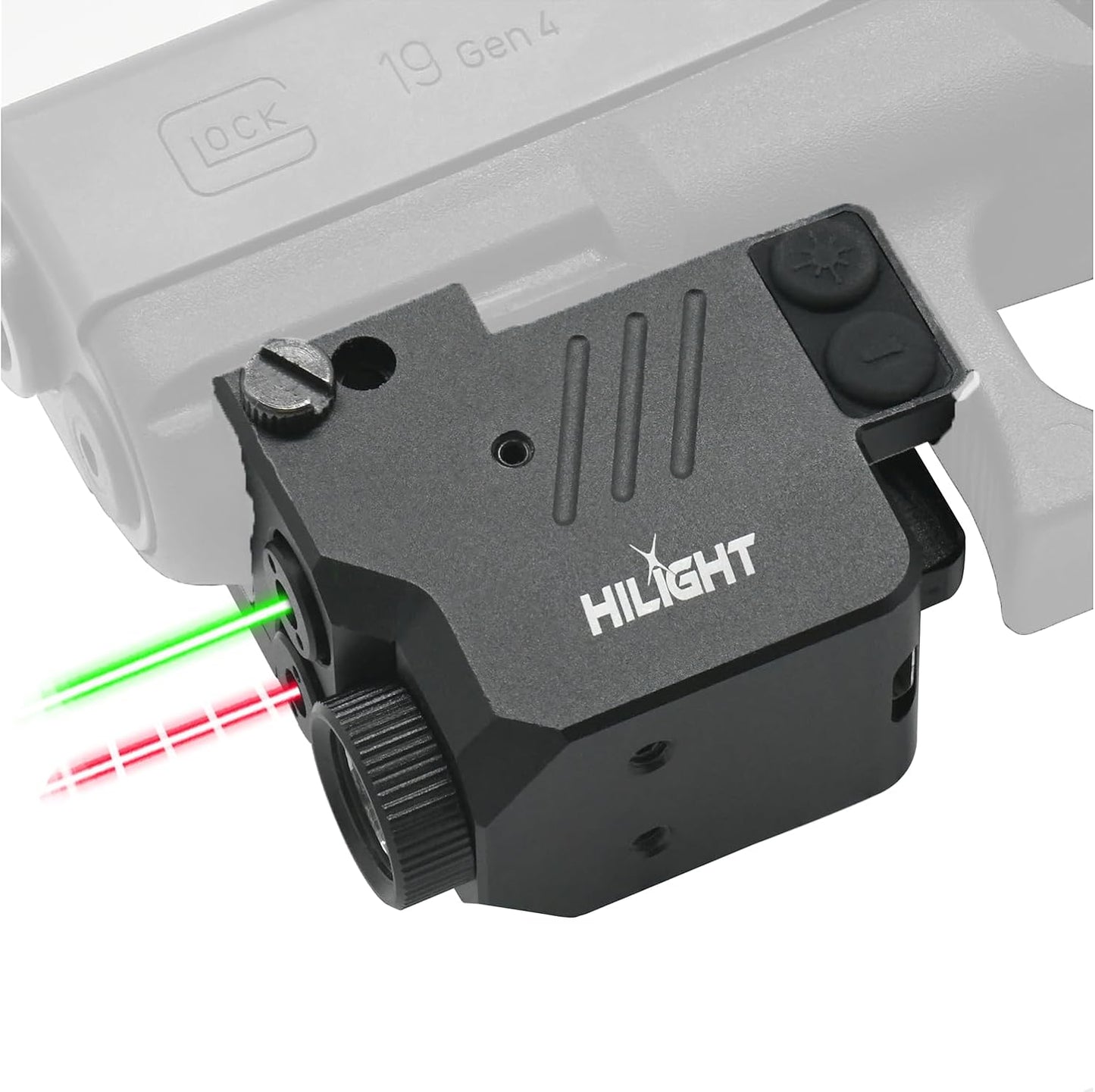 HiLight H10GLIRL 500lm Strobe Flashlight Green Beam Infrared (IR) Beam | Veteran Tested and Owned | Light Beam Combo | Rechargeable Battery | Hard Anodized Aluminum
