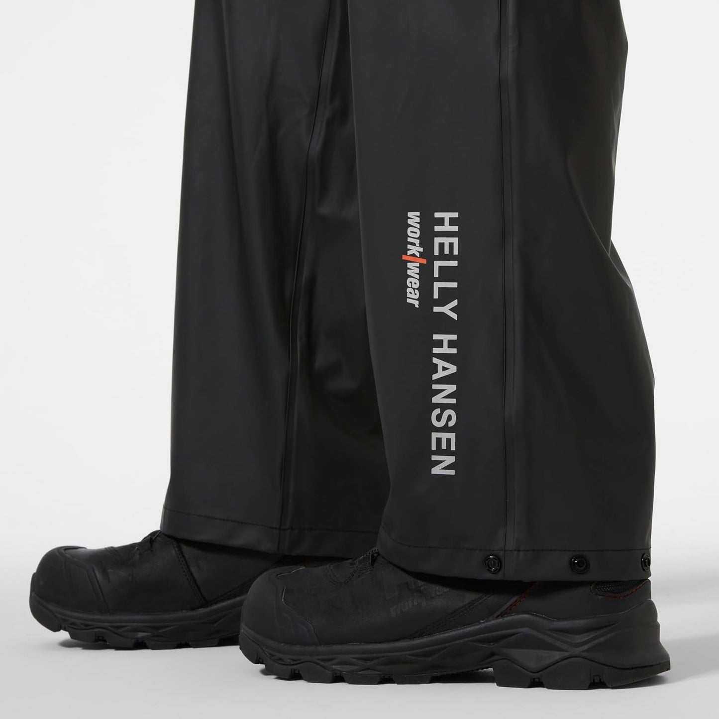 Helly-Hansen Workwear Voss Men's Waterproof Rain Pants - Elastic Waist, Adjustable Hem - Reflective Safety Waterproof Pant