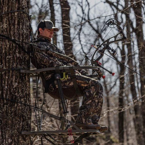 Goliath SD Climbing Treestand by Summit Treestands - Mossy Oak Camouflage