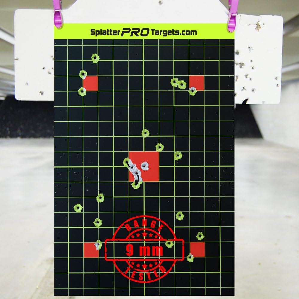 12x18 Splatter Targets. Shots Burst with a Bright Splatter Upon Impact. Instantly See Your Shots.