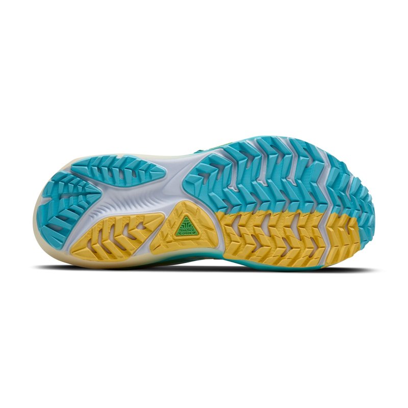 Brooks Women's Ghost Trail, Versatile Off-Road Running Shoe for Rugged Terrain - Sand/Star White/Golden Hour - 8 Medium