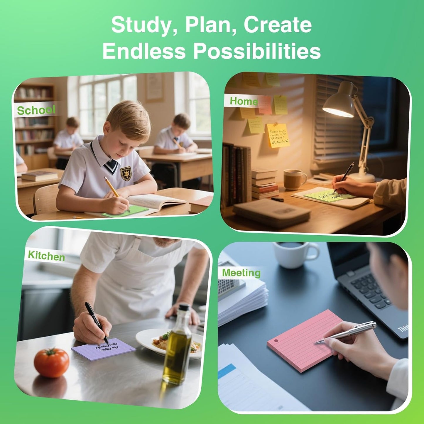 250 Count Pink Index Cards with Ring 3 x 5 Inch Heavyweight Ruled Index Cards, Flash Cards for School & Office Supplies and Home Organization, Durable Study To Do List Note Cards with Ruled Lines