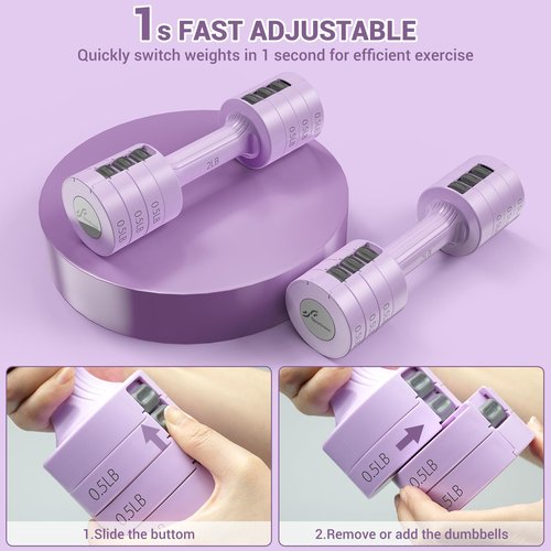 Sportneer Adjustable Ankle Weights with Dumbbells Set