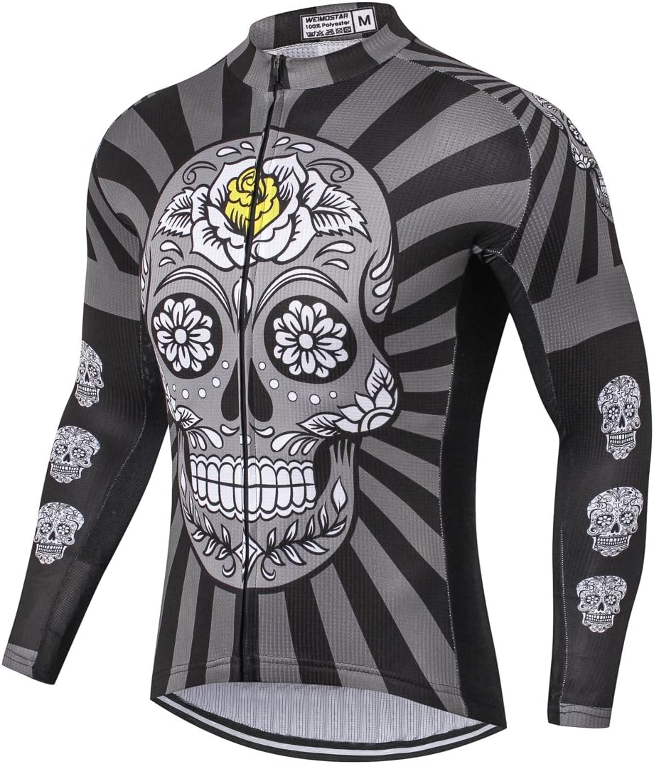 JPOJPO Cycling Jersey Men, Mountain Bike Shirt Tops S-5XL - Breathable and Quick Dry