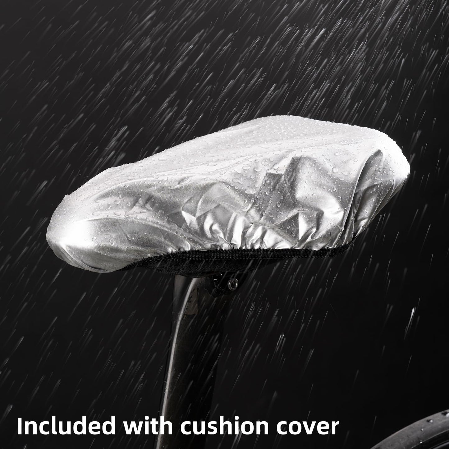 ROCKBROS Bike Seat Cover Cushion Bicycle Seat Cover for Men Women Padded Bike Seat Cover 3D Printing Road Bike Saddle Comfortable and Breathable Water Proof