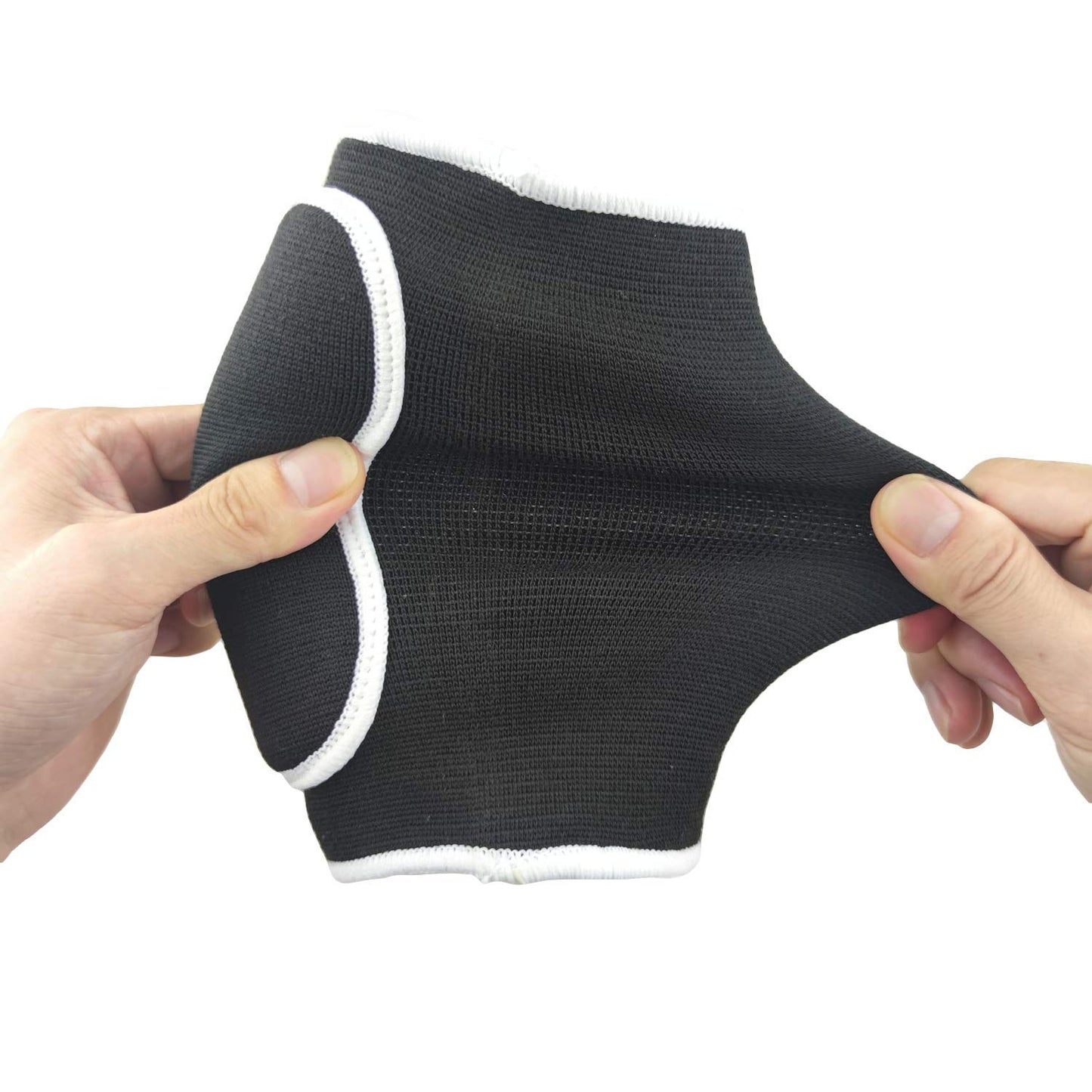 1 Pair Compression Elbow Pads Arm Brace Support Fitness Arm Protector Volleyball Basketball Breathable Elbow Wraps (Black)