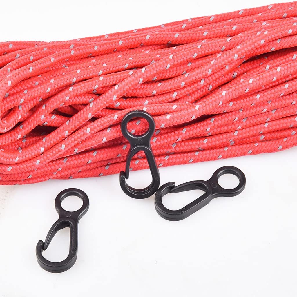10pcs Plastic Snap Clip Hook Camping Carabiner Buckle Outdoor Tent Accessories Multifunction Snap Hook Camping Equipment Heavy Duty Plastic