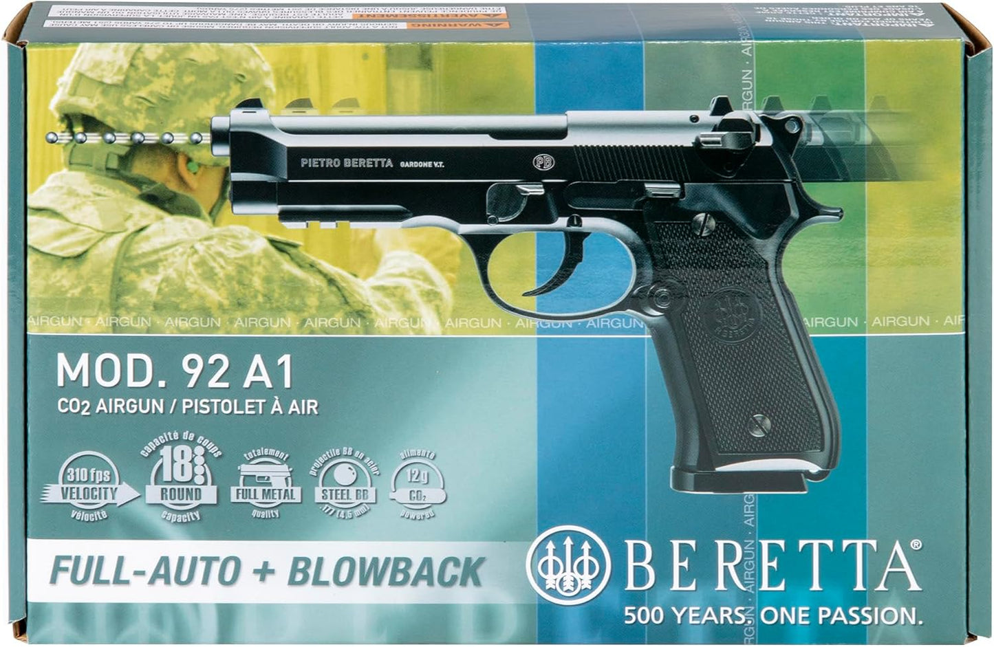 Umarex Beretta M92 A1 Blowback Full-Auto .177 Caliber BB Gun Air Pistol