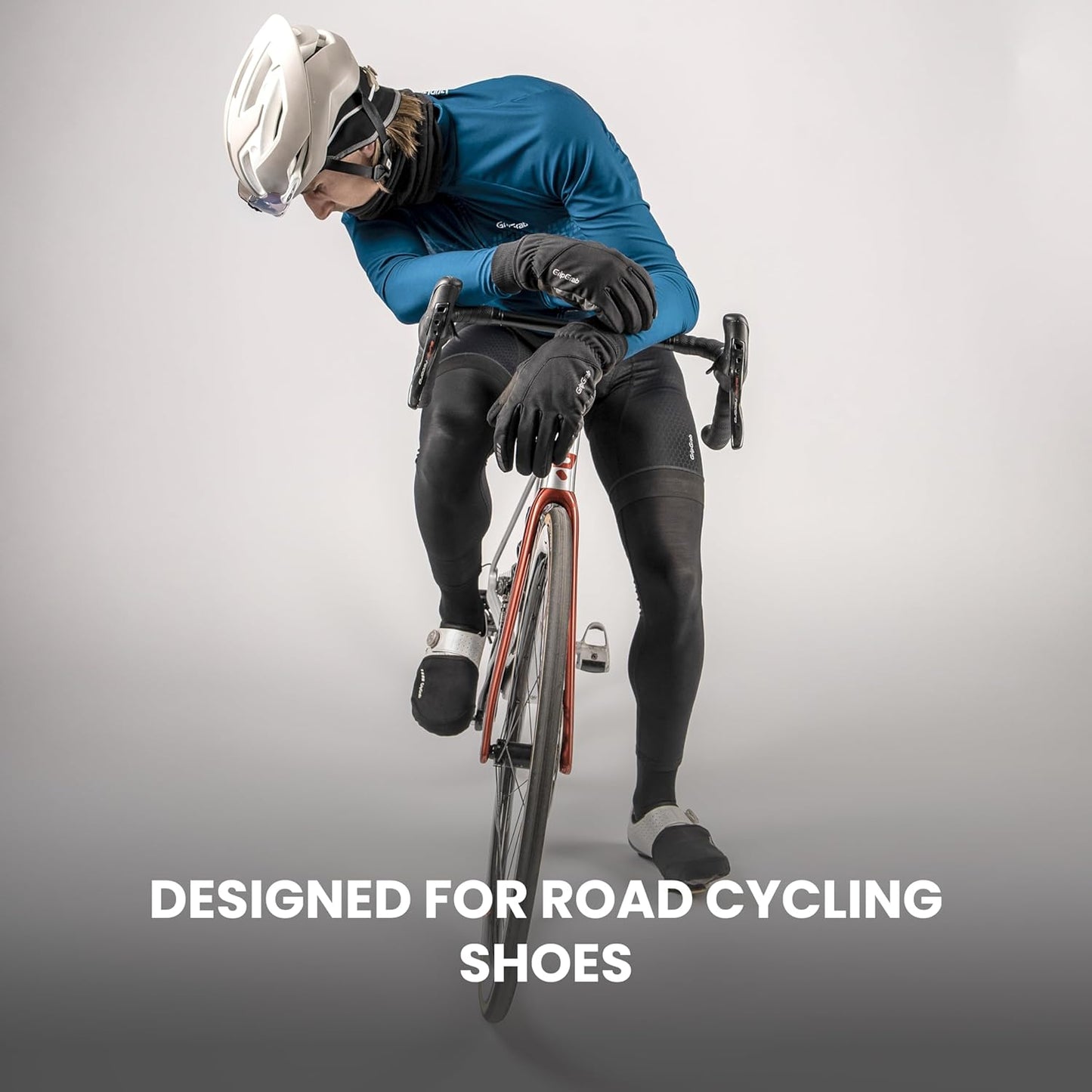 GripGrab Windproof Road Bike Toe Covers Cycling Overshoes Thermal Insulating Road Bicycle Shoe Covers Biking Toe Warmers