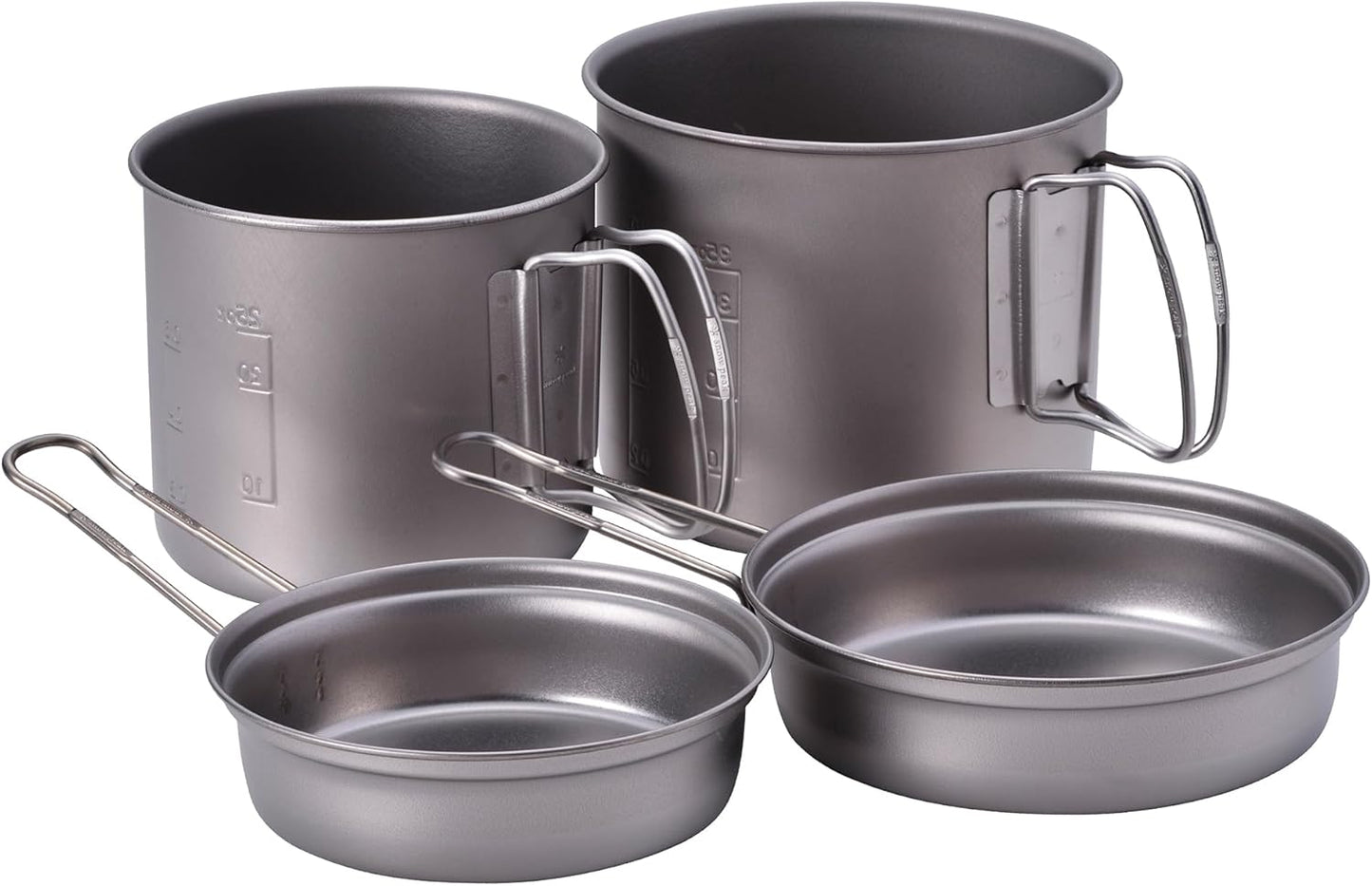 Snow Peak Trek Series Backpacking/Camping Cookware Sets, Trek 1400 Pot & Pan, 47.3 fl oz