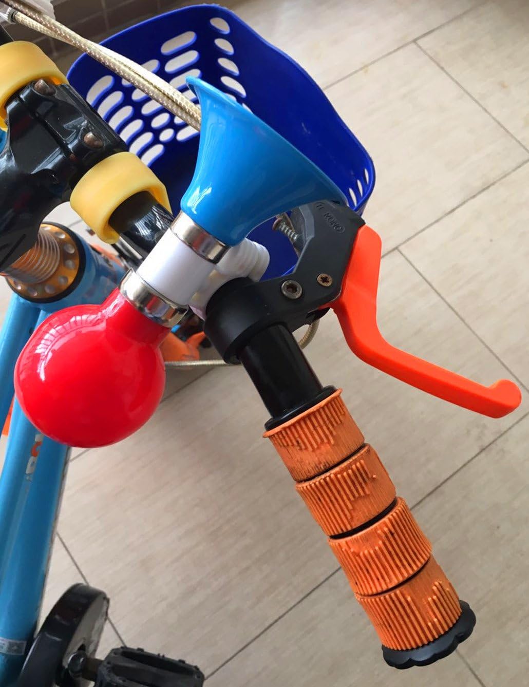 Kids Bike Metal Squeeze Horn Bell Handlebar Ring Horn for Trikes Scooters Balance Bike