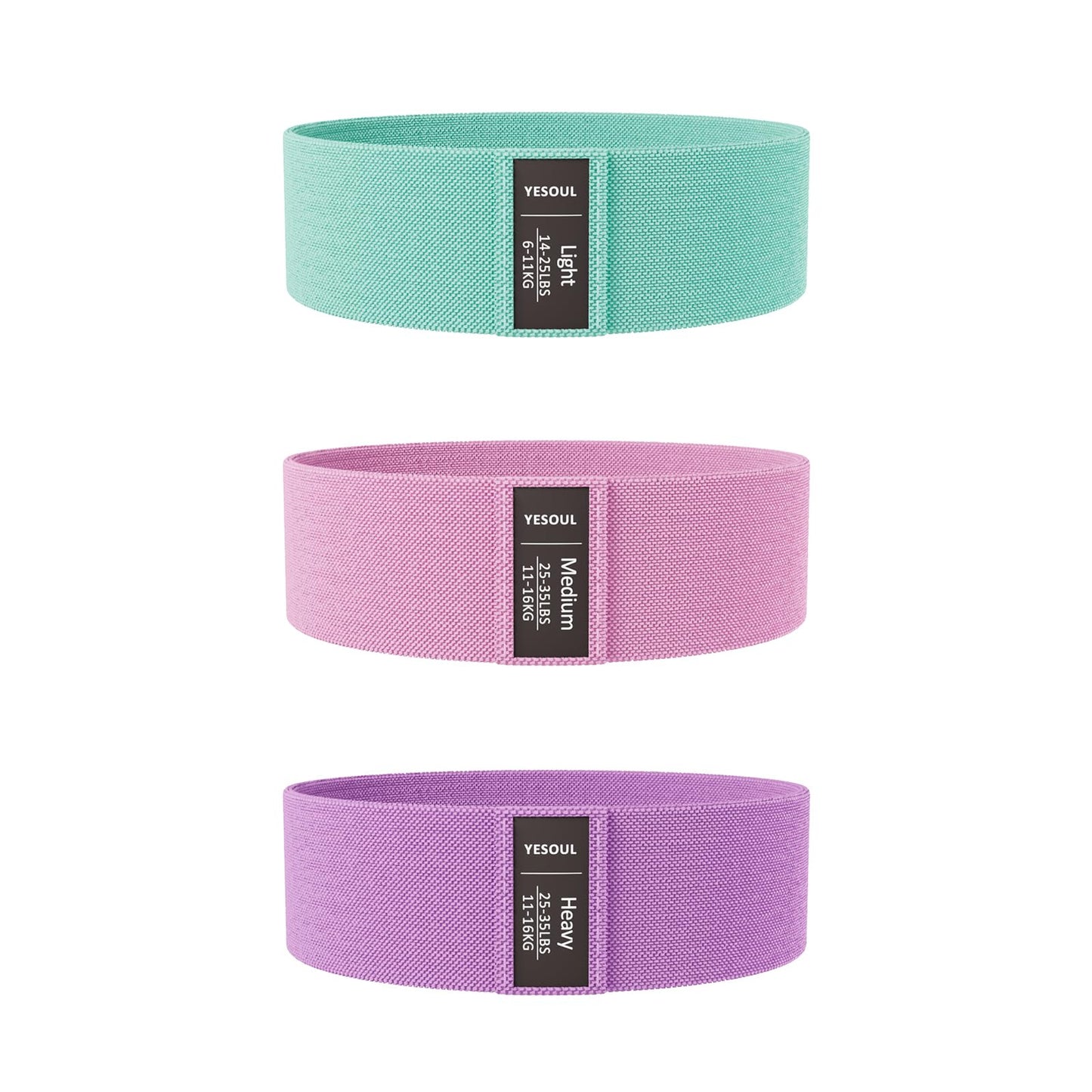 3 Resistance Levels Fitness Bands for Full-Body Workouts