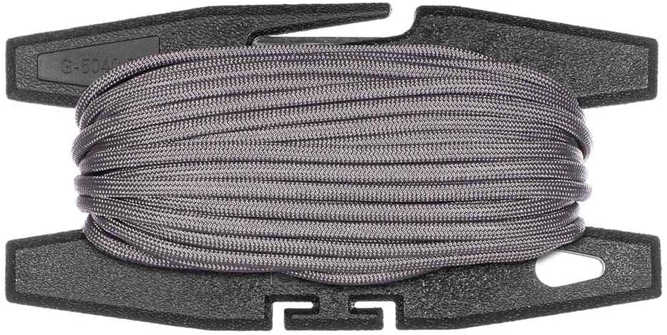 Paracord Spool Tool with 50 Feet of 550 7 Inner Strand Parachute Cord