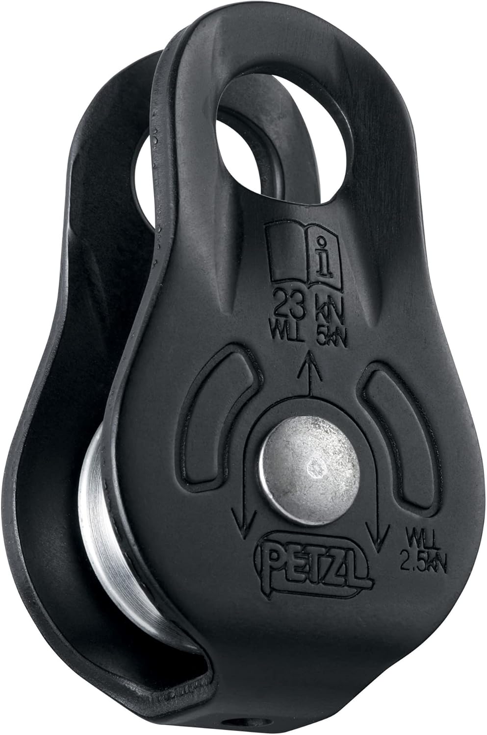 PETZL FIXE Pulley - Versatile Compact Pulley with Fixed Side Plates for Hauling and Rigging