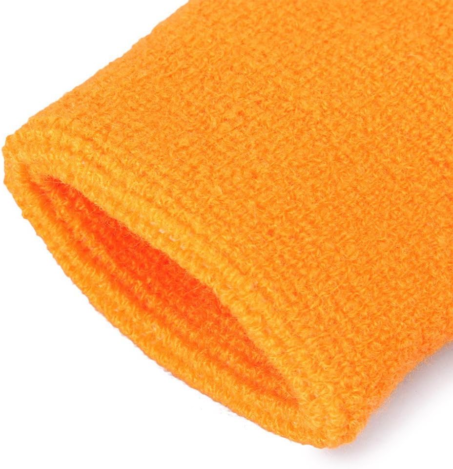 Mallofusa 10 Pack Colorful Sports Basketball Football Absorbent Wristband Party Outdoor Activity