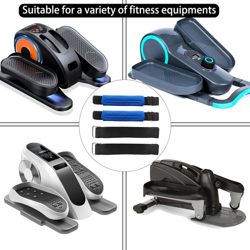 VOOGLAN 4Pcs Under Desk Elliptical Pedal Straps, Adjustable Ellipse Leg Exerciser Straps for Leg/Bike Pedal Exerciser & Elliptical Stepper, Seniors Sitting Fitness Home Office Sports Accessories
