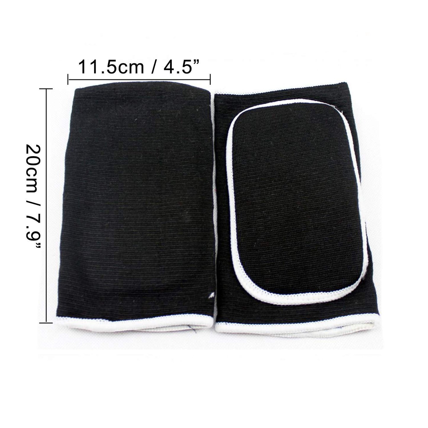 1 Pair Compression Elbow Pads Arm Brace Support Fitness Arm Protector Volleyball Basketball Breathable Elbow Wraps (Black)